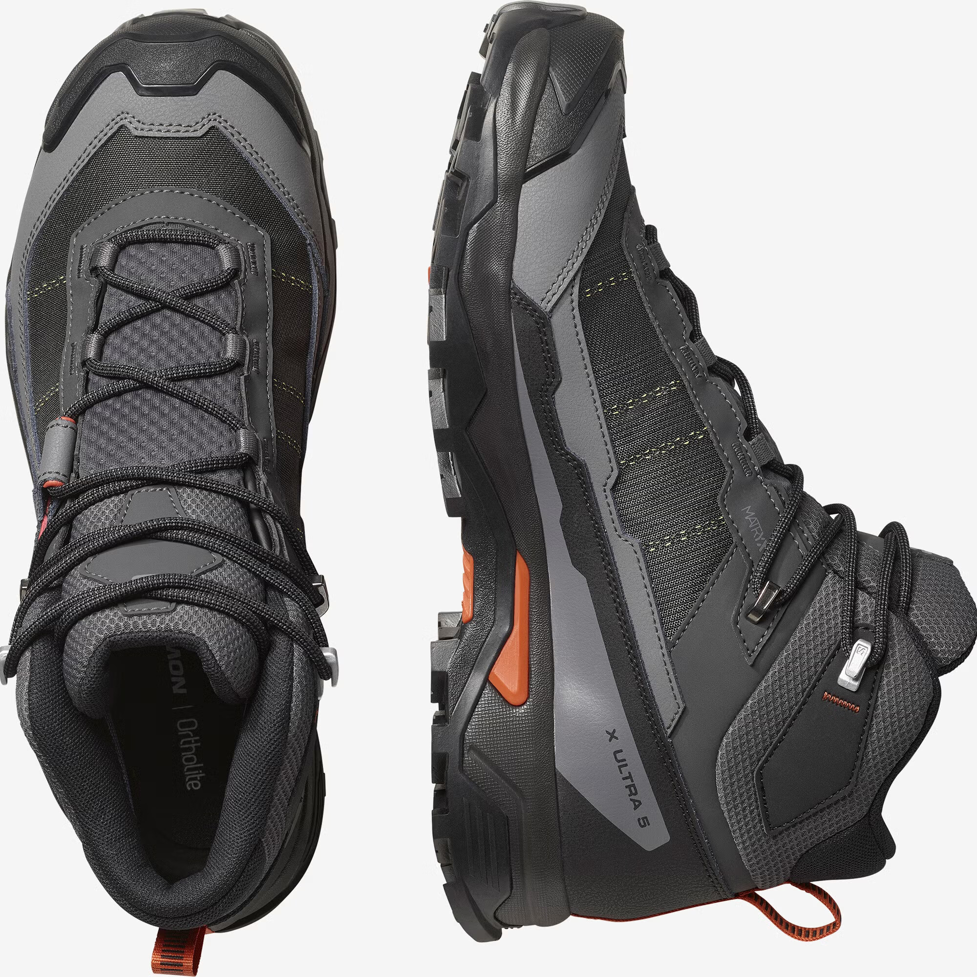 Ботинки X ULTRA 5 MID GTX (RU 41.5 UK 8.5 USm 9 СМ 26.5; asphalt/castlerock/burnt ochre)